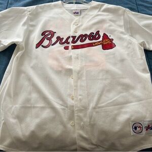 Men’s XL Authentic Atlanta Braves Jersey - A. Jones #25